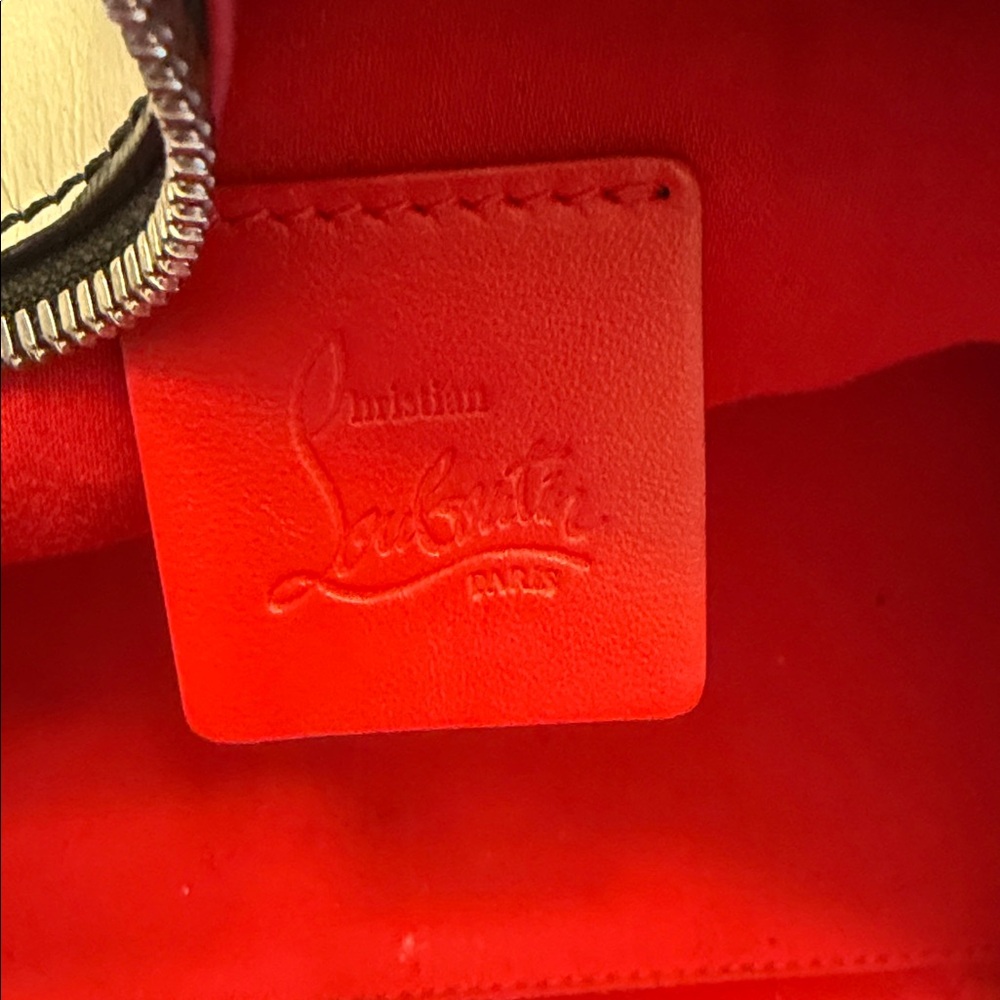 Christian Louboutin leather Black and White Graffiti Satchel - Picture 2 of 16